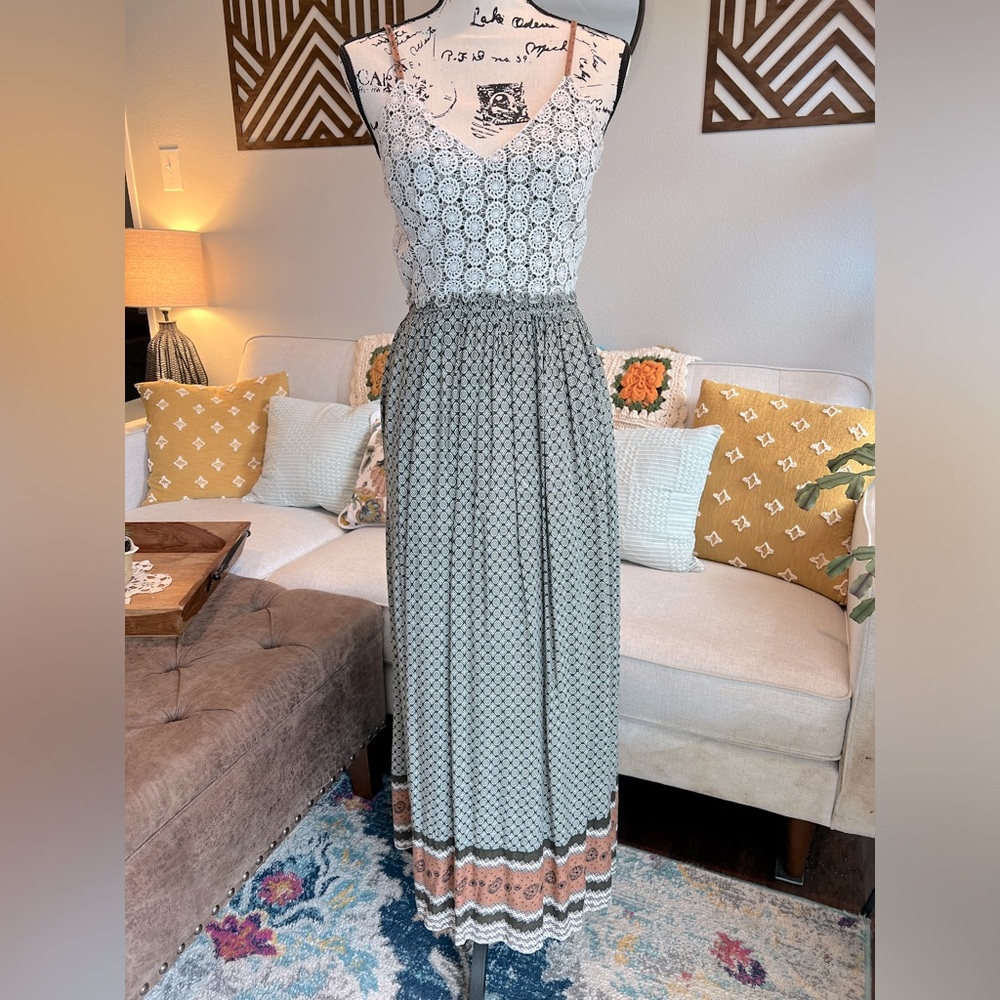 Boho Style Open Back Maxi Dress - Lulus
